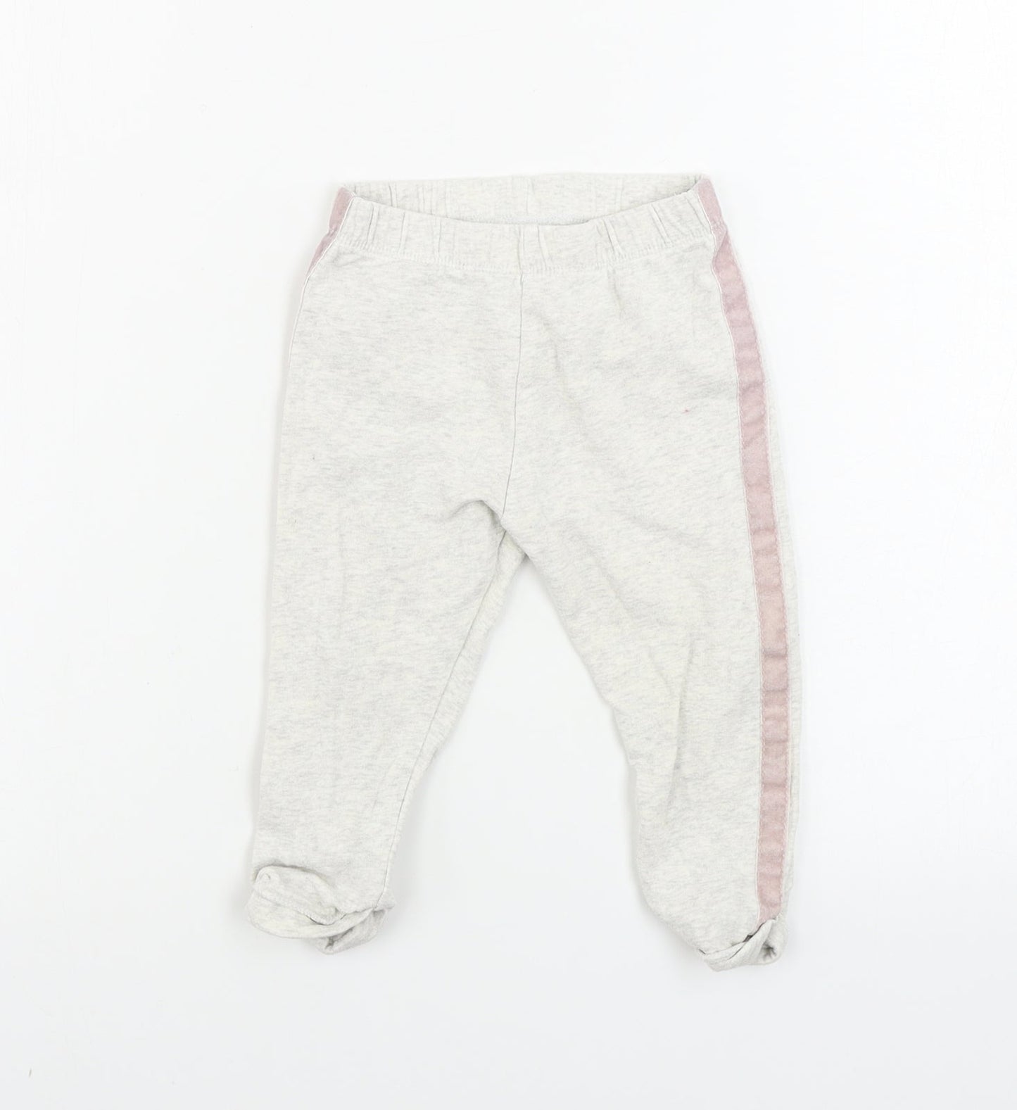 F&F  Girls Beige   Sweatpants Trousers Size 9-12 Months