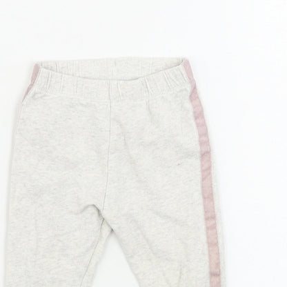 F&F  Girls Beige   Sweatpants Trousers Size 9-12 Months