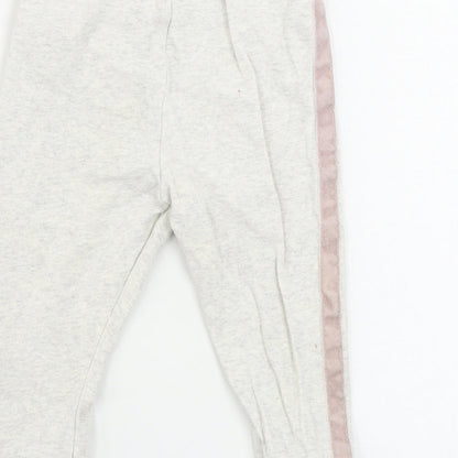 F&F  Girls Beige   Sweatpants Trousers Size 9-12 Months