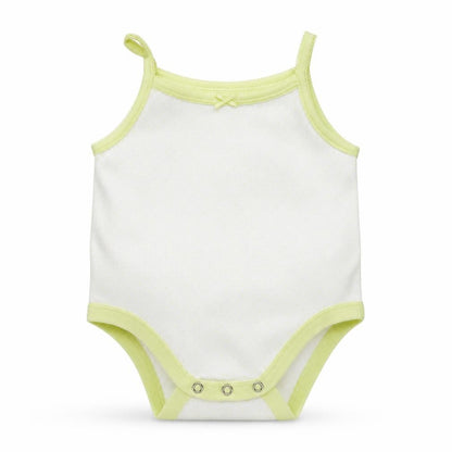 Nutmeg  Girls White   Basic Tank Size 12-18 Months