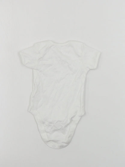 George  Boys White   Babygrow One-Piece Size 0-3 Months