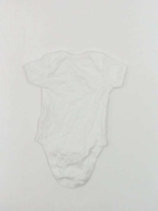 George  Boys White   Babygrow One-Piece Size 0-3 Months