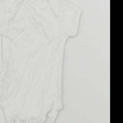 George  Boys White   Babygrow One-Piece Size 0-3 Months