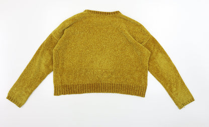 Lefties  Womens Yellow   Pullover Jumper Size L