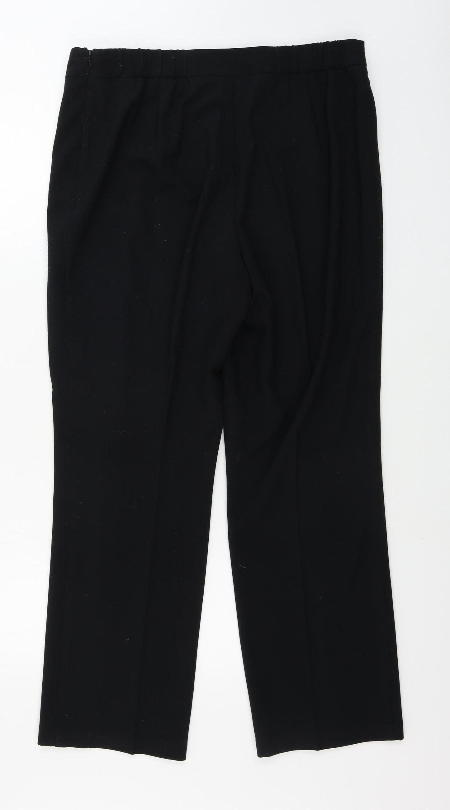 Womens UK Size 14 Marks and Spencer Regular Fit  Black Trousers
