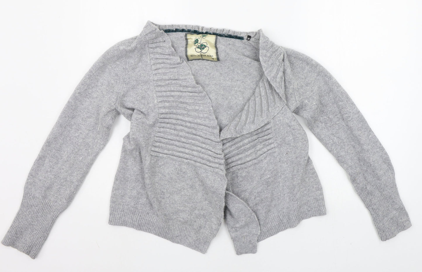 Womens UK Size 12 Debenhams Grey Cardigan Jumper