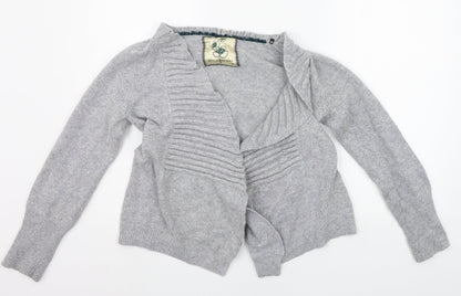 Womens UK Size 12 Debenhams Grey Cardigan Jumper