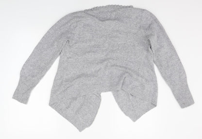 Womens UK Size 12 Debenhams Grey Cardigan Jumper