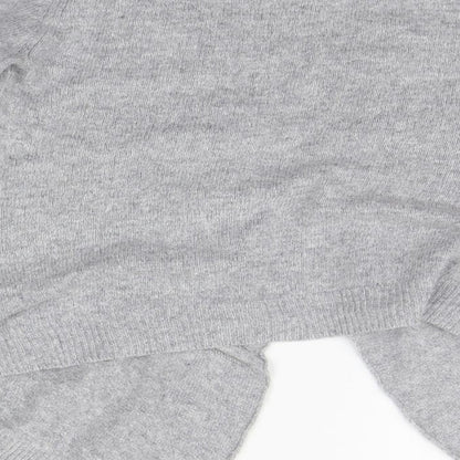 Womens UK Size 12 Debenhams Grey Cardigan Jumper