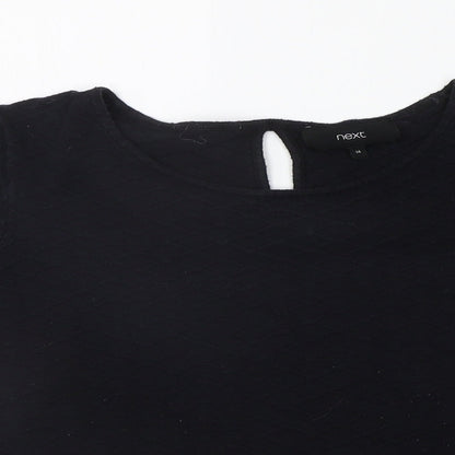 Womens UK Size 14 NEXT Black Pullover Jumper