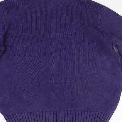 Womens UK Size 14 Marks and Spencer Purple Pullover Jumper
