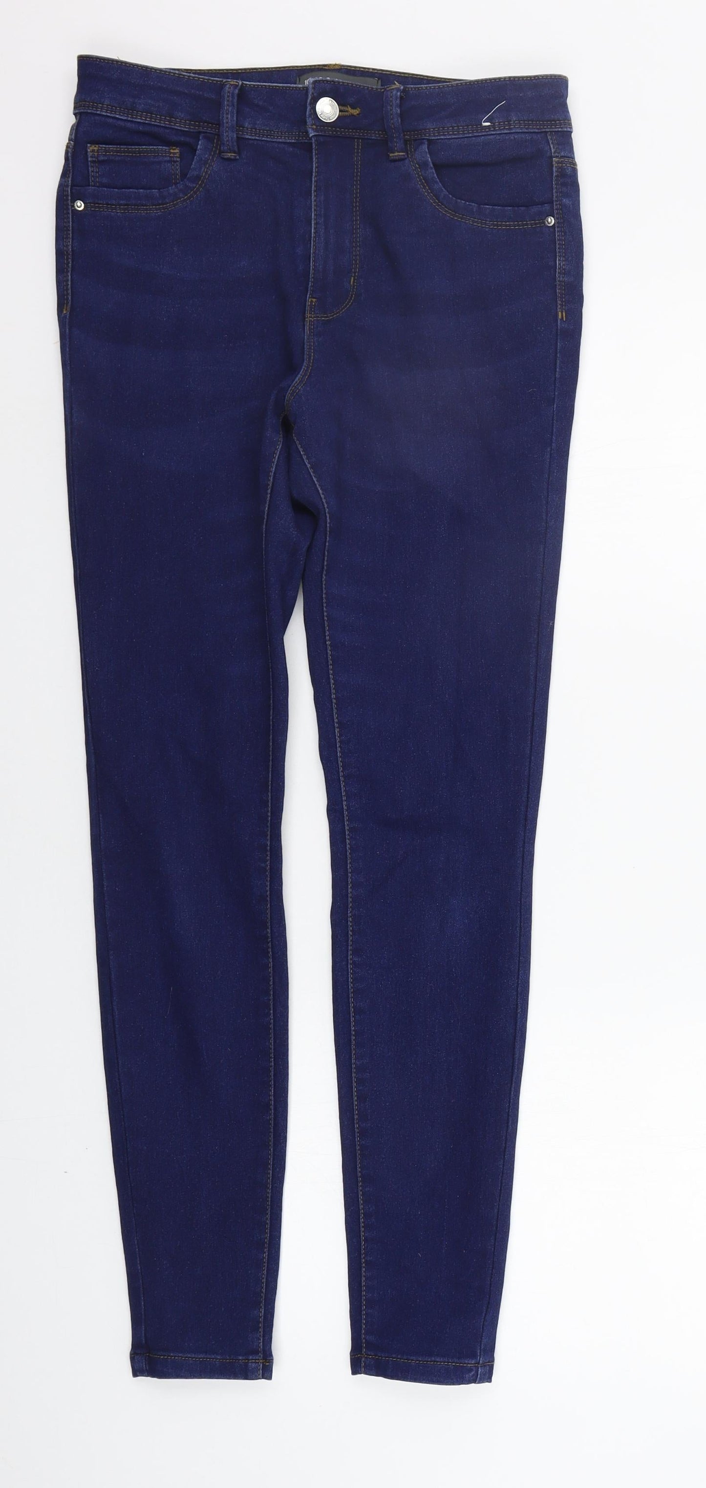 Womens UK Size 10 deniem & co Regular Fit Straight Blue Jeans
