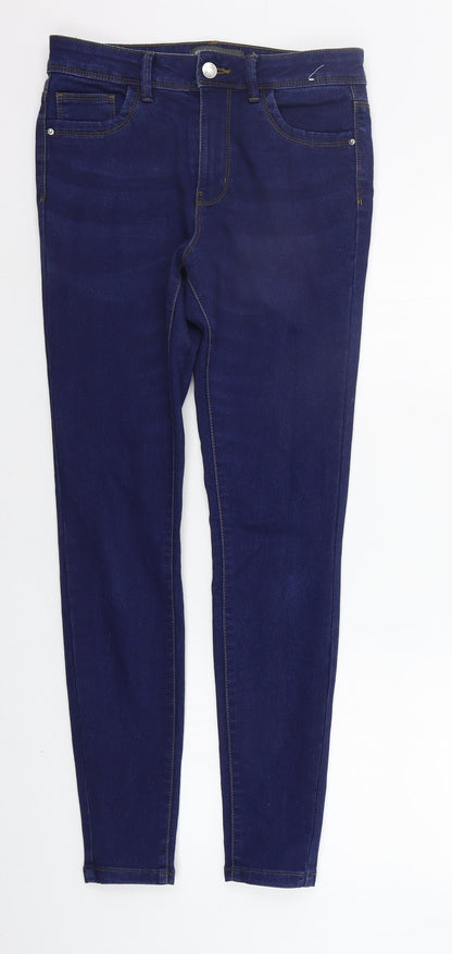 Womens UK Size 10 deniem & co Regular Fit Straight Blue Jeans