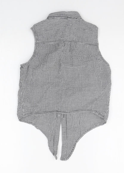 H&M Boys Grey Check  Basic Button-Up Size 12-13 Years