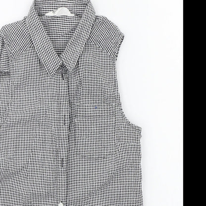 H&M Boys Grey Check  Basic Button-Up Size 12-13 Years