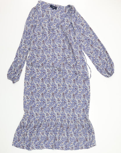 NEXT Womens Blue Geometric  A-Line  Size 12