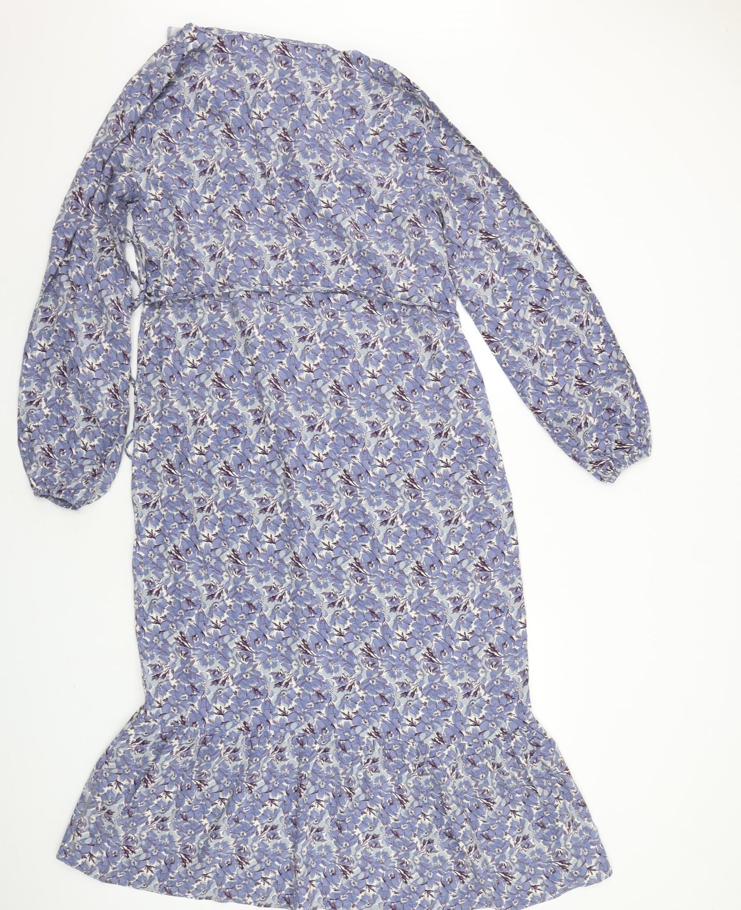 NEXT Womens Blue Geometric  A-Line  Size 12