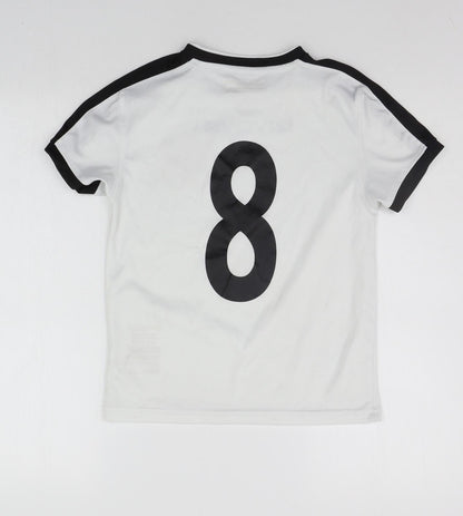 Givova Boys White   Basic T-Shirt Size XL