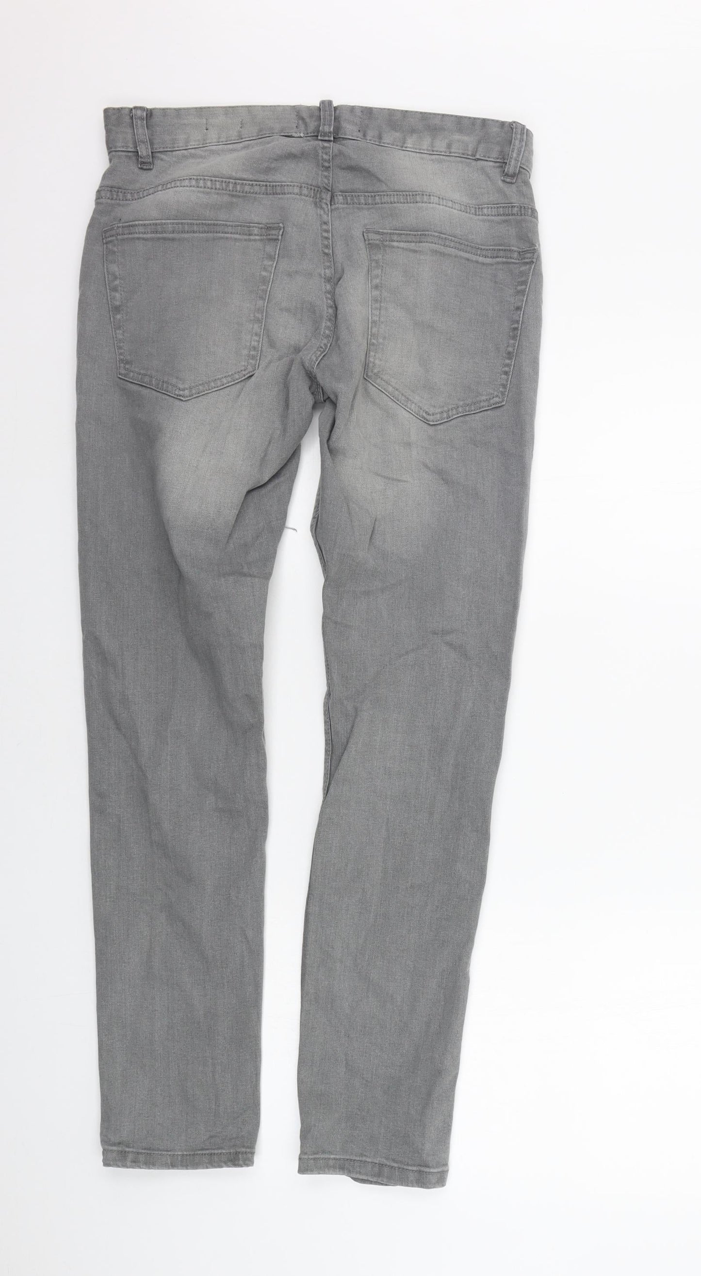 Acw85 Womens Grey   Straight Jeans Size 30 in L28 in