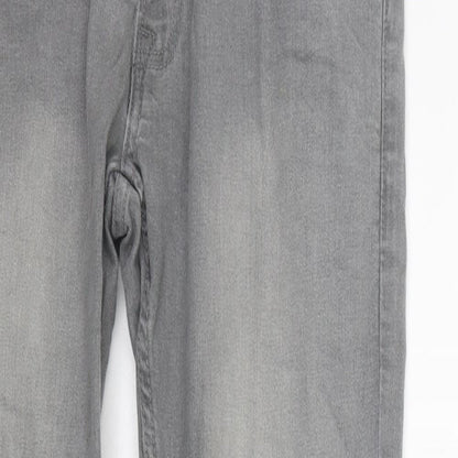 Acw85 Womens Grey   Straight Jeans Size 30 in L28 in
