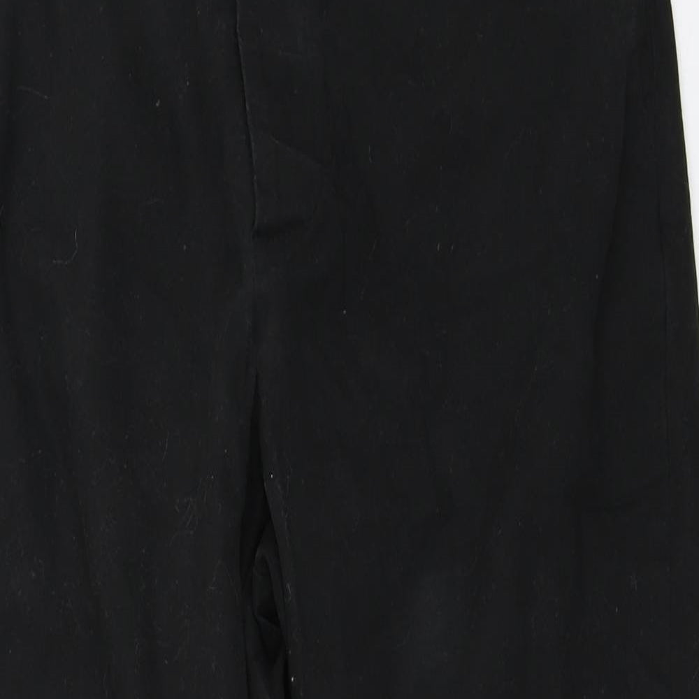 Womens UK Size 32 in ASOS Regular Fit Cropped Black Trousers