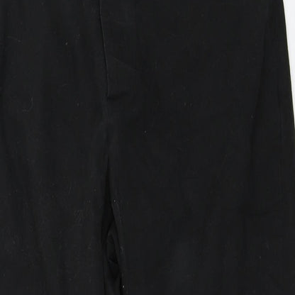 Womens UK Size 32 in ASOS Regular Fit Cropped Black Trousers