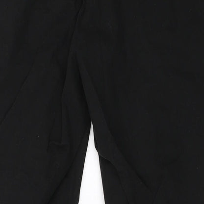 Womens UK Size 32 in ASOS Regular Fit Cropped Black Trousers