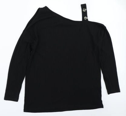Womens UK Size 12 Papaya Black Pullover Jumper