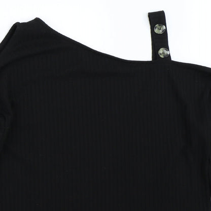 Womens UK Size 12 Papaya Black Pullover Jumper