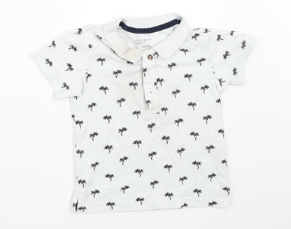 Primark Boys White   Basic Polo Size 2-3 Years
