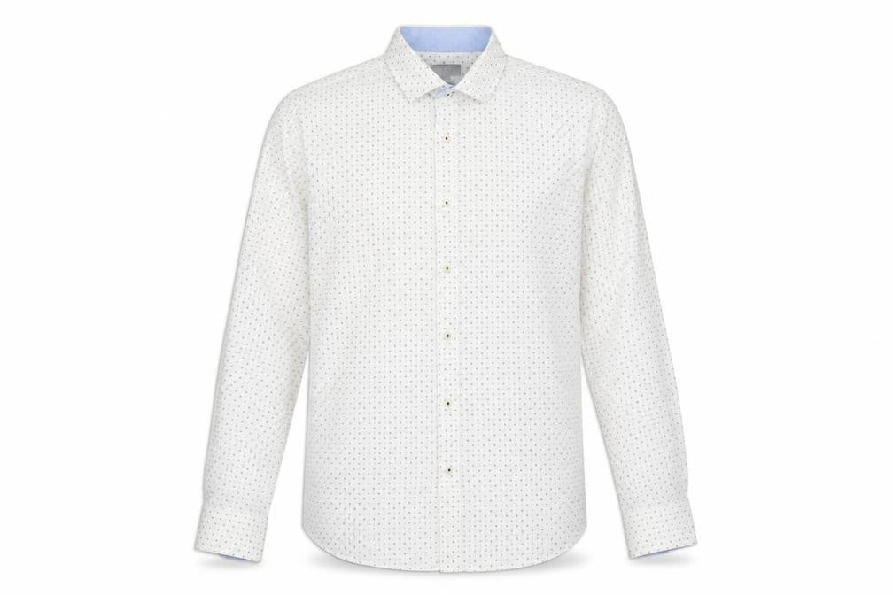 F&F Mens White    Button-Up Size 16