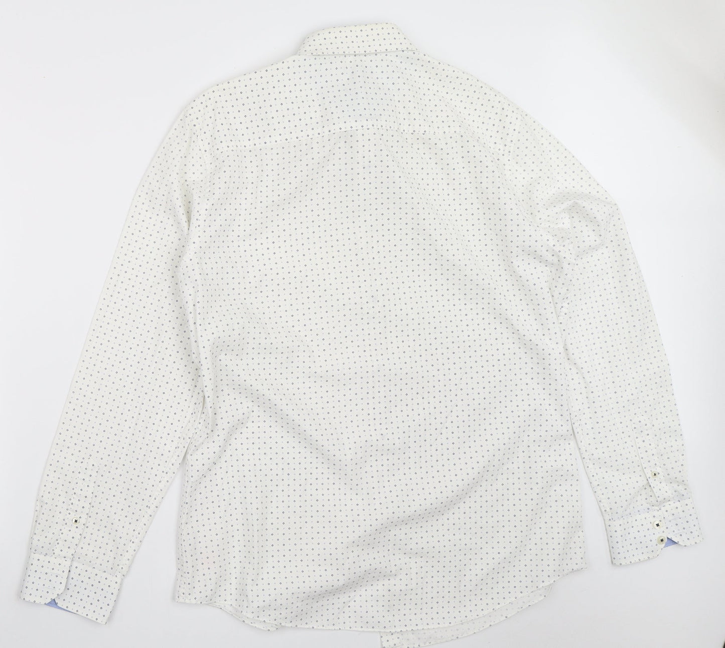 F&F Mens White    Button-Up Size 16