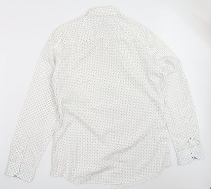 F&F Mens White    Button-Up Size 16