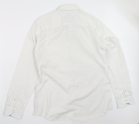 F&F Mens White    Button-Up Size 16