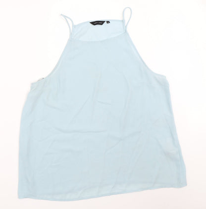 Womens UK Size 16 New Look Blue Basic Blouse