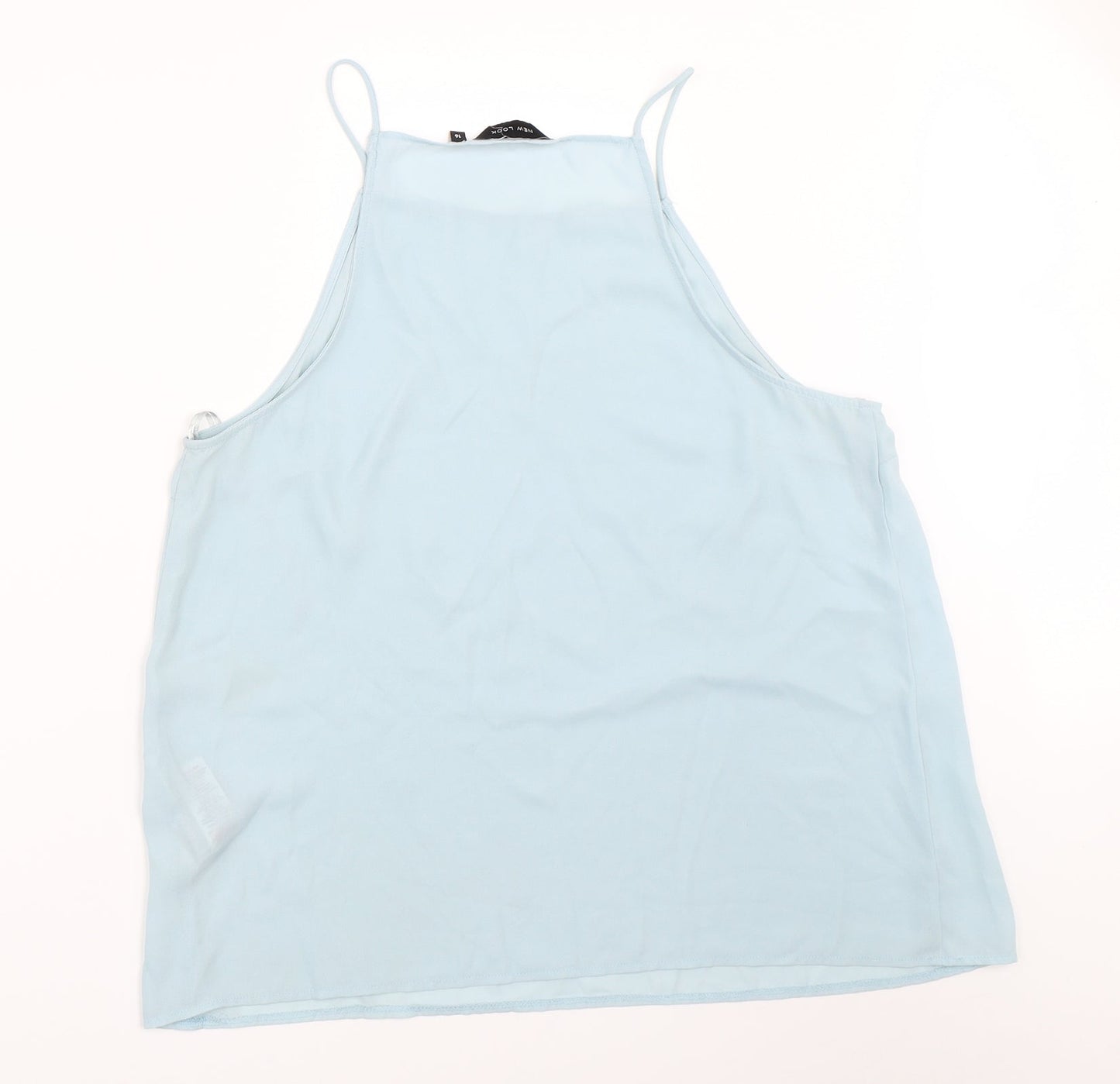 Womens UK Size 16 New Look Blue Basic Blouse