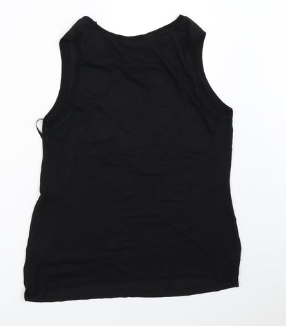 Womens UK Size 10 New Look Black Basic Blouse