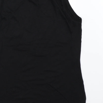 Womens UK Size 10 New Look Black Basic Blouse