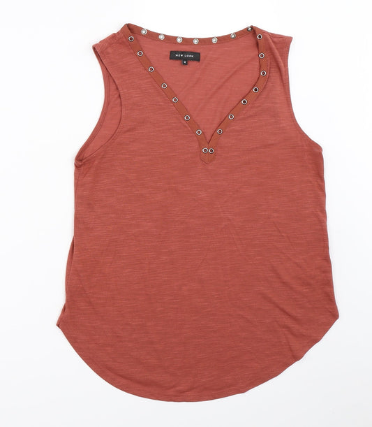 Womens UK Size 12 New Look Red Basic Tank
