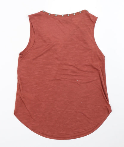 Womens UK Size 12 New Look Red Basic Tank
