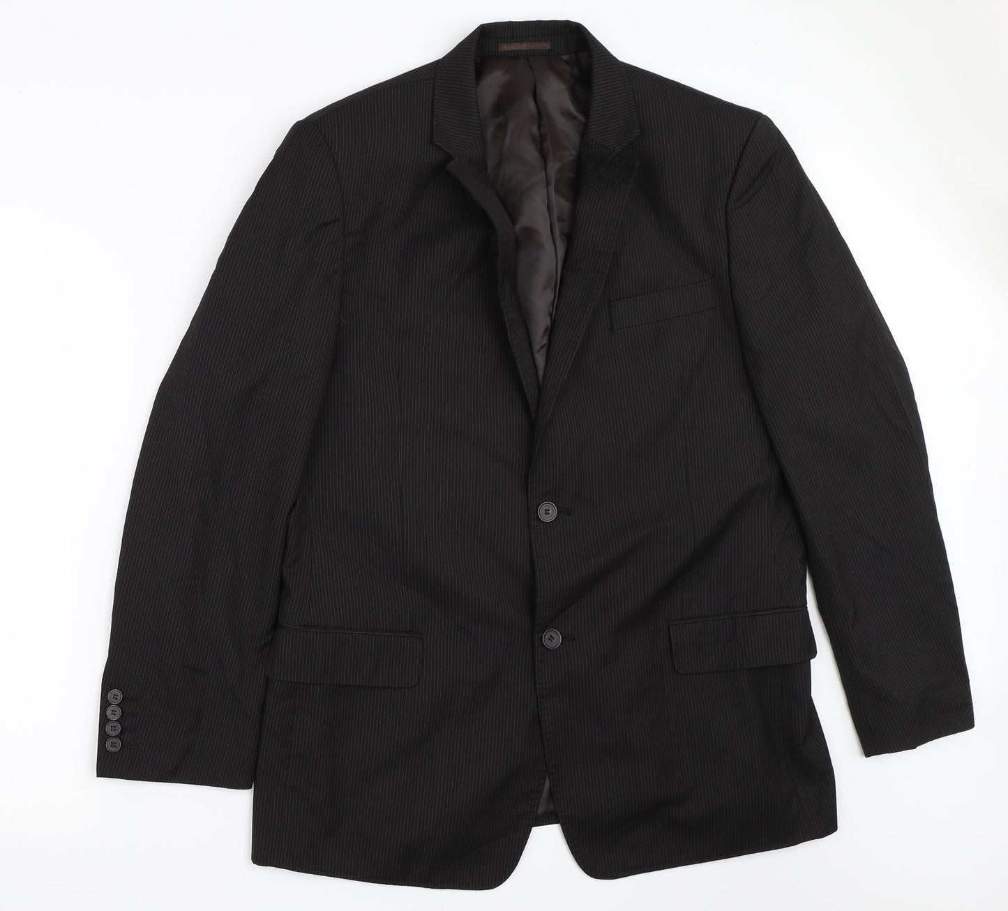 Mens UK Size 44 Butler & Webb Regular Black Suit Jacket