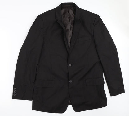 Mens UK Size 44 Butler & Webb Regular Black Suit Jacket