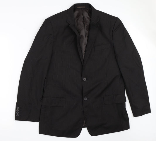 Mens UK Size 44 Butler & Webb Regular Black Suit Jacket