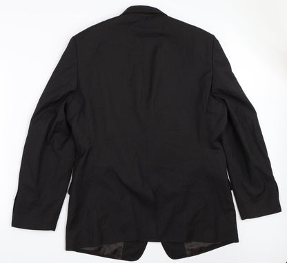 Mens UK Size 44 Butler & Webb Regular Black Suit Jacket