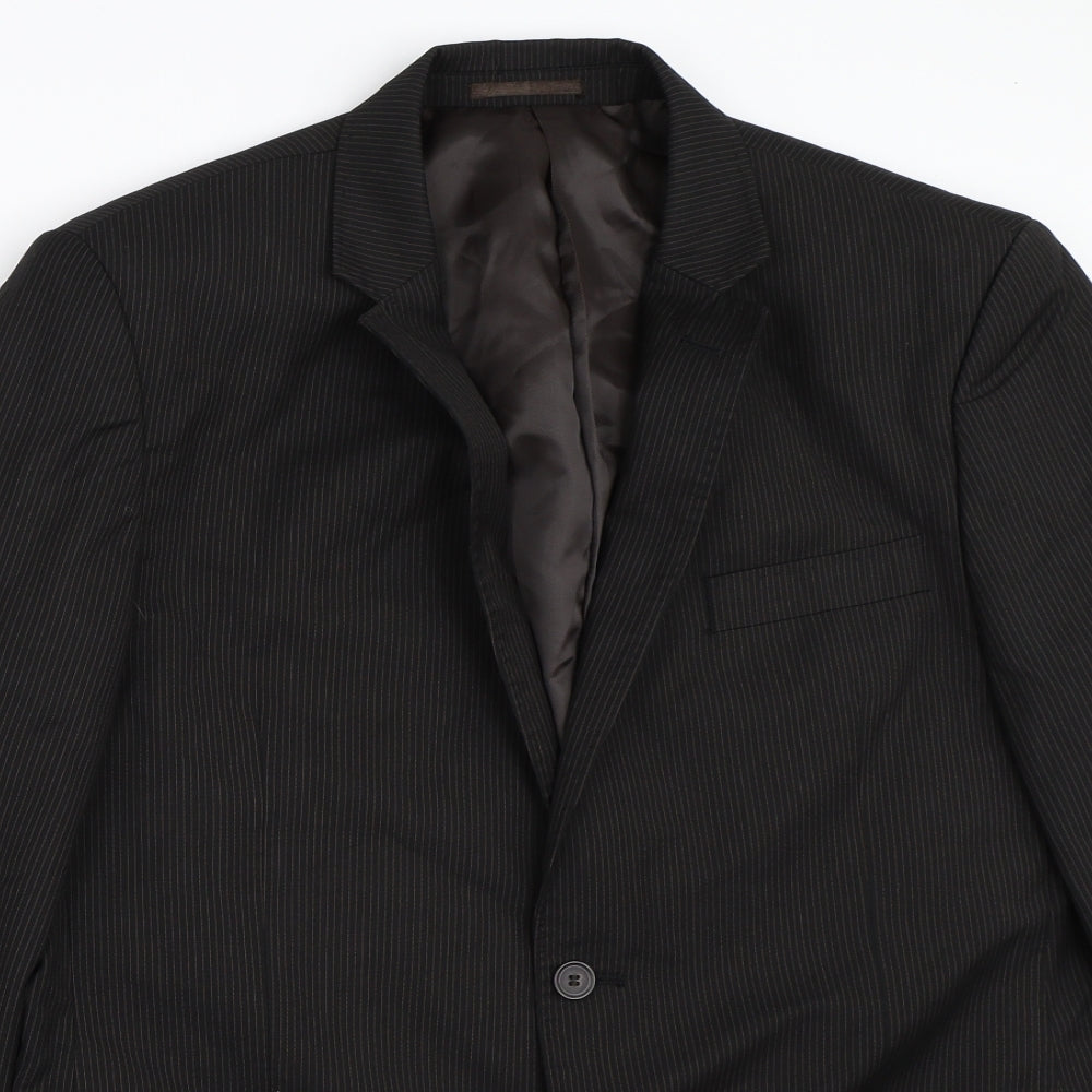 Mens UK Size 44 Butler & Webb Regular Black Suit Jacket