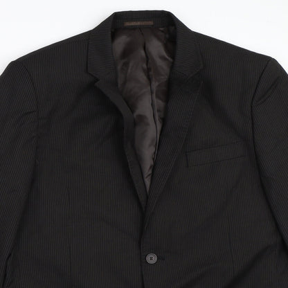 Mens UK Size 44 Butler & Webb Regular Black Suit Jacket