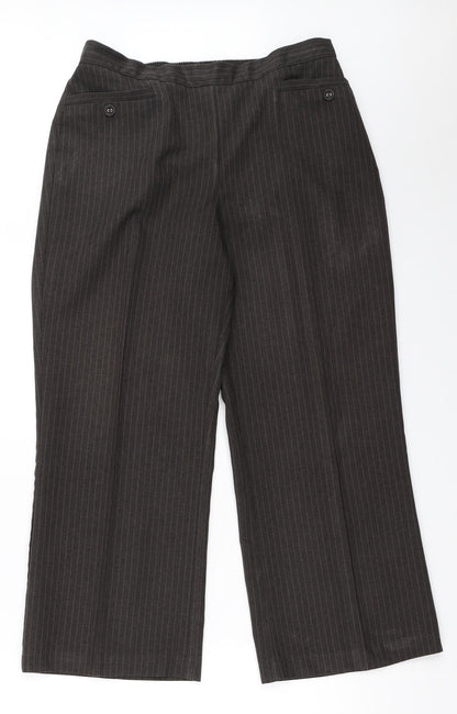 BM Womens Brown   Trousers  Size 14 L25 in