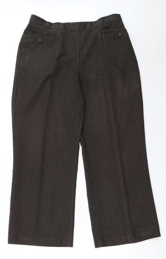 BM Womens Brown   Trousers  Size 14 L25 in