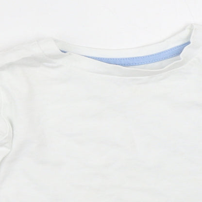 Primark Boys White   Basic T-Shirt Size 9-12 Months