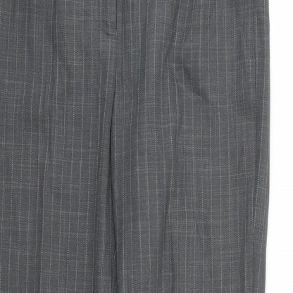 George Womens Grey Striped  Trousers  Size 6 L27 in